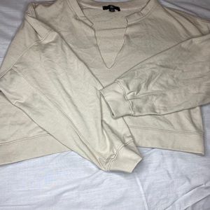Missguided sweatshirt in cream colour
